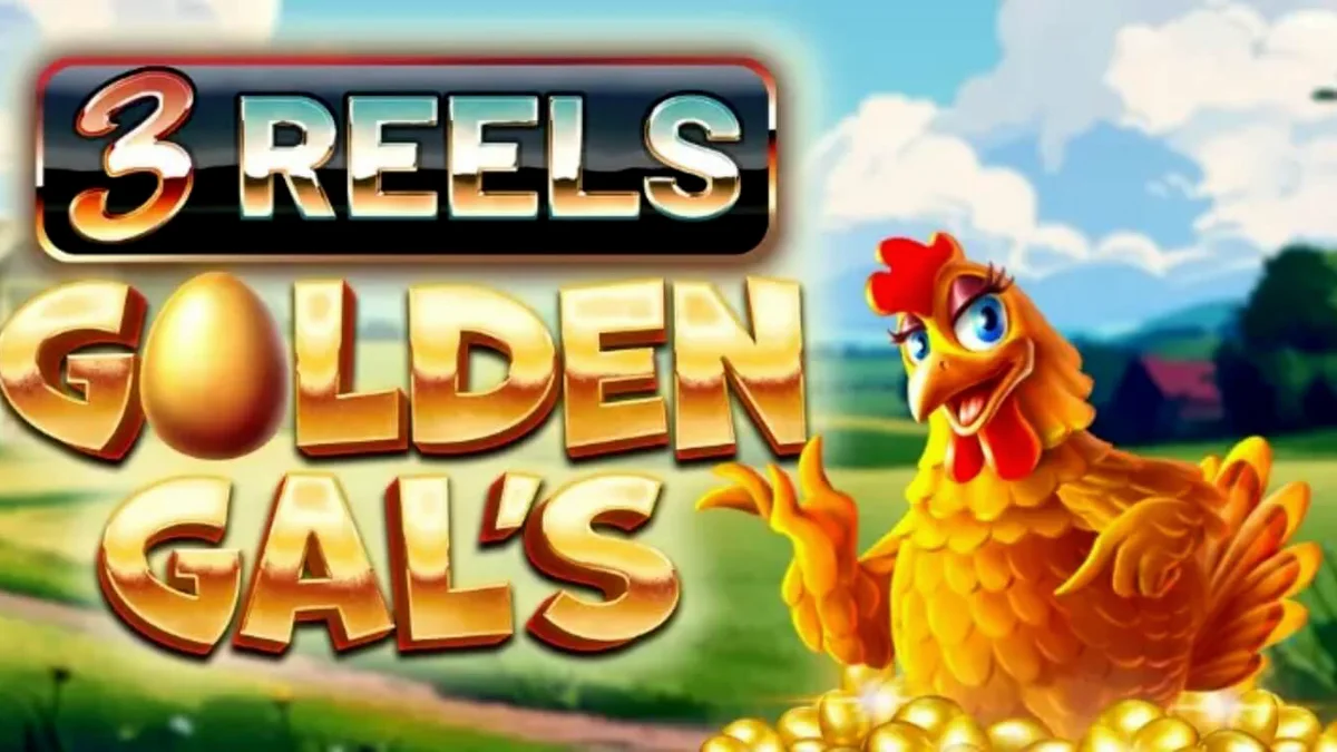 Tampilan visual slot Golden Gal’s 3 Reels dengan tema pertanian yang ceria